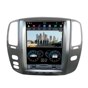 Gps-навигатор для Toyota Land Cruiser 100, Lexus Lx470, Dvd-плеер на платформе Android с вертикальным экраном в стиле Tesla