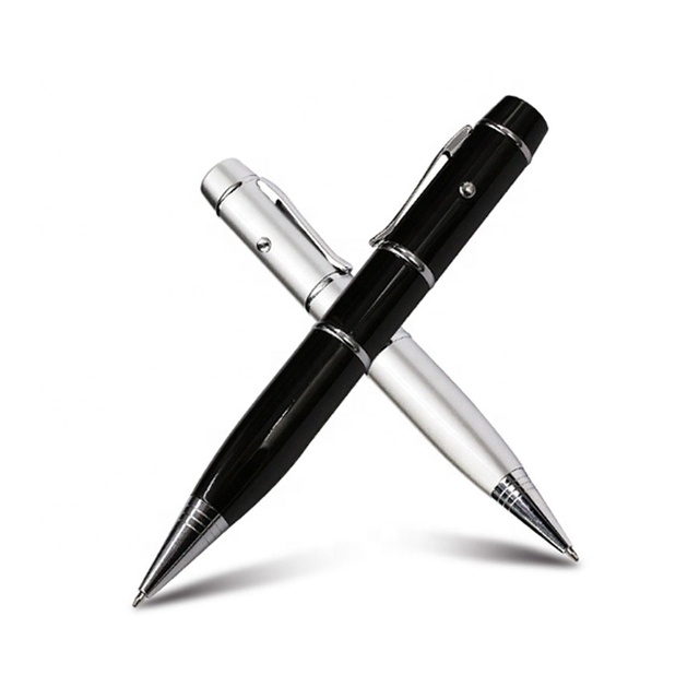 YONANSON Wholesale Laser Pointer USB Pen Flash Memory Custom Logo Ballpoint Pen Flash Disk