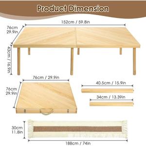 Custom <b>outdoor</b> folding wooden portable party picnic <b>table</b> solid wood home balcony patio small <b>table</b> - Product Image 4