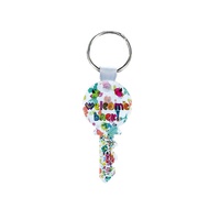 DIY Design Transparente Schlüsselanhänger Personalisiertes Logo Schlüsselring Sublimation Blanko Acryl Schlüsselform Schlüsselanhänger