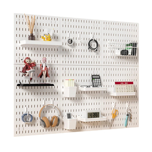 Papan Pegboard Penyimpanan yang Dipasang di Dinding, Rak Pengatur Panel Gaming, Stand <span class=keywords><strong>Display</strong></span> Serbaguna Hemat Ruang - Product Image 1