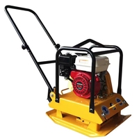Compacteur à plaque poussoir à main Compacteur moteur 5,5 HP Réservoir d'eau pour la construction routière