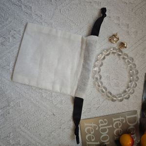 Hot Sale Eco Friendly <b>Dust</b> Cotton Drawstring Pouch Necklace Ring Bracelet Gift Perfume Jewelry <b>Bag</b> - Product Image 4