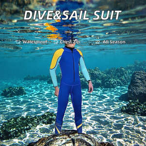 Traje de Buceo DIVE&SAIL Impermeable y Transpirable de Neopreno de 1.5mm con Cierre en el Pecho, Chaqueta de Neopreno para Buceo Libre y Equipo de Buceo - Product Image 2
