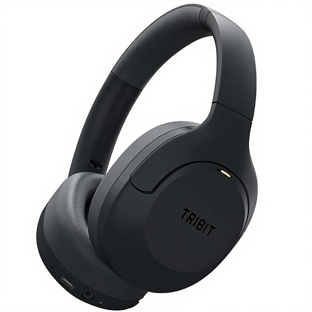 Tribit Wireless Over-Ear Headphones QuietPlus 81 Hybrid ANC for 5.0 110H Playtime Custom EQ App Control Deep Bass Foldable