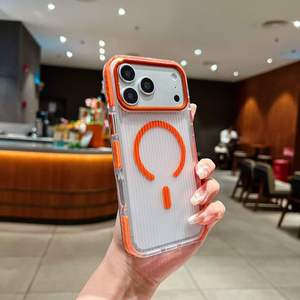 เคสโทรศัพท์แบบแข็งบางพิเศษ ลายลูกฟูก รองรับการชาร์จไร้สายแบบแม่เหล็ก ผิวด้าน โปร่งแสง สำหรับ iPhone 18 17 Pro Max 16 15 14 13 - Product Image 5