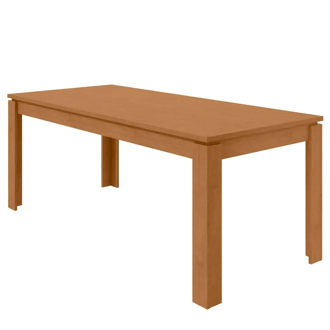 Table 2,00 Athenas Almond Clean Table-Table de qualité supérieure en bois massif