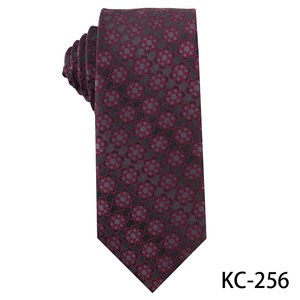 Dark Night Purple Red Series Corbata Gentleman's Retro Style Corbata de poliéster para hombres Accesorios - Product Image 4