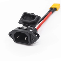 Câble de chargeur personnalisé pour vélo électrique 15A 30A IEC C14 T Type 3Pin prise d'entrée mâle citycoco pièces de scooter