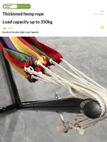 Support de hamac portable en acier inoxydable pour une personne, capacité de charge 350 kg, idéal pour le camping et les loisirs en extérieur, personnalisable pour l'export.