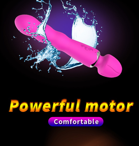 Meistverkaufter Leistungsstarker Dildo-Vibrator Silikon Doppelkopf Vibrierender G-Punkt-Massager Männliches und Weibliches Erwachsenen-Sexspielzeug - Product Image 3