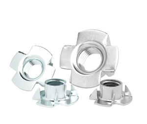 Écrou en T à quatre griffes à fond plat, bleu, blanc, zingué, métrique, pour meubles et haut-parleurs, M4 M5 M6 <span class=keywords><strong>M8</strong></span> - Product Image 6