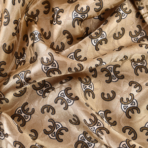 Wholesale Jacquard Marble Print Scarf &amp; Caftan Set, 2-in-1 Jacquard Satin Beach Shawl and <strong>Kaftan</strong>, Luxury Resort Wear Beachwear - Product Image 2