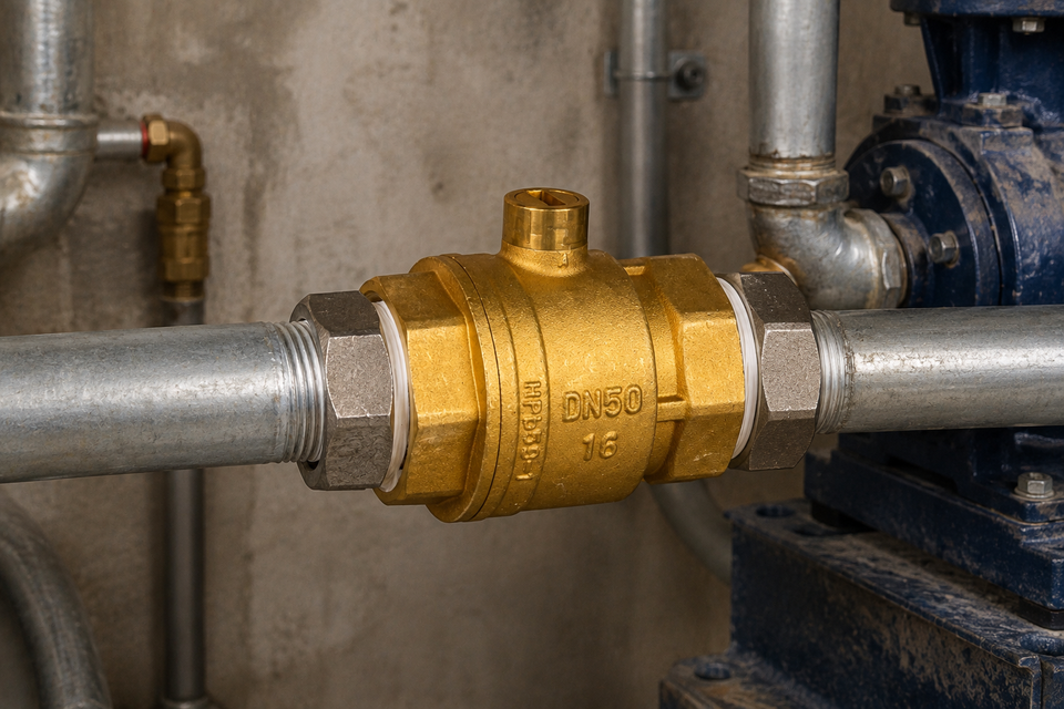 Brass Threaded Ball Valve with One Word Lock Manual Large Flow Plumbing ...