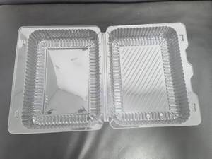 Contenedores de Alimentos Transparentes de Plástico con Tapa Abatible de 10.35\" X 8.35\" X 3.66\" <span class=keywords><strong>para</strong></span> Ensaladas, <span class=keywords><strong>Pasta</strong></span>, Sándwiches, Contenedores <span class=keywords><strong>para</strong></span> <span class=keywords><strong>Llevar</strong></span> - Product Image 5