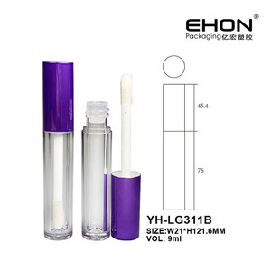 Tube de brillant à lèvres cylindrique personnalisé à grande brosse, sérigraphie, matériaux ABS/PETG/AS, vente en gros, vide, pour gloss à lèvres – Meilleures ventes - Product Image 2