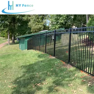 Strong and durable outdoor aluminum art fence wrought iron fence hot sale in the United States