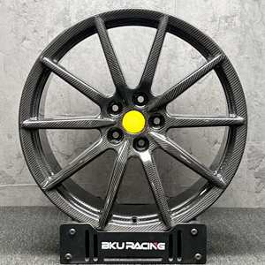 Jantes forgées Bku pour <span class=keywords><strong>Ferrari</strong></span> SF90 <span class=keywords><strong>Spider</strong></span> <span class=keywords><strong>296</strong></span> GTB GT3 <span class=keywords><strong>GTS</strong></span> 812 Competizione 20 21 pouces, jantes en alliage personnalisées en fibre de carbone 5X114.3 - Product Image 3