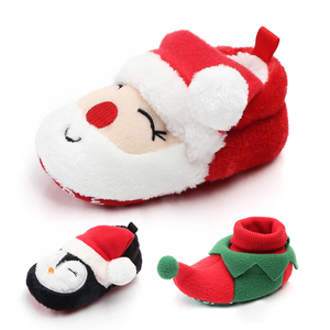 Nouvelles chaussons de Noël pour bébés garçons et filles, chaussons pour tout-petits, rouge - Product Image 1