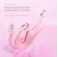 Yapay penis vibratör Anal Plug masaj üzerinde askısız kayış 3 in 1 vibratör g-spot kadın çift için klitoris seks oyuncak teşvik %
