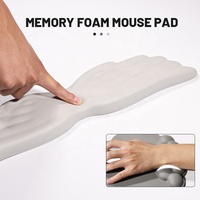 Tapis de souris en mousse à mémoire de forme coussin de soutien poignet support clavier mécanique clavier d'ordinateur souris ordinateur portable aile d'ange repose-poignet