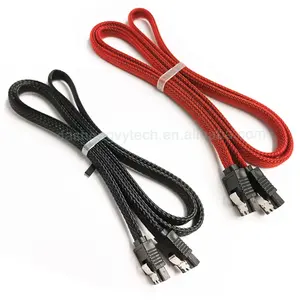 Fábrica venda quente Disco rígido Unidade óptica 7Pin Nylon Sata 2.0 Data cable