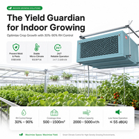 Déshumidificateur commercial et industriel 498L/D haute capacité en acier inoxydable pour serres et agriculture intérieure