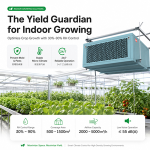 Deshumidificador Industrial Comercial de 498L/D de Alta Capacidad, Deshumidificador de Acero Inoxidable para Cuartos de Cultivo e Invernaderos para Agricultura Interior - Product Image 2