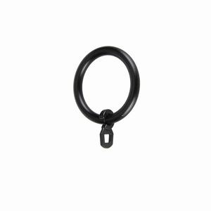 ANTIQUE LINE - Ensemble de 8 anneaux de rideaux en métal noir - Product Image 1