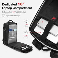 Sac à dos de voyage multifonctionnel en gros pour usine, sac à dos de sport décontracté avec compartiment pour ordinateur portable 16 pouces, poche à chaussures et sac étanche pour articles mouillés