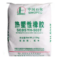 Granulés de SEBS blancs SINOPEC 503T, élastomère thermoplastique, élastomère thermoplastique