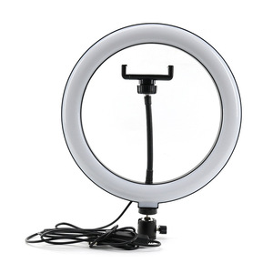 Meilleure vente d'usine Led 3 lumières maquillage anneau lampe 10/12 pouces avec trépieds support Selfie lumière LED pour la vidéo en direct pour tous les téléphones - Product Image 3