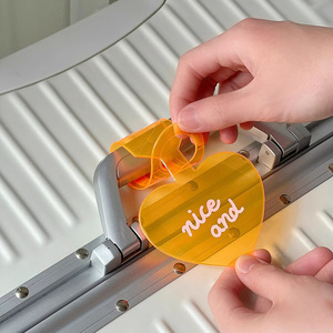 Cross-border Eco-friendly PVC Fluorescent Luggage Tag Letter Pattern for Boarding Pass Anti-lost <b>Suitcase</b> Identification Label - Product Image 4