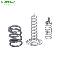 Ressort de compression en acier sur mesure, fil de carbone inoxydable, type conique avec traitement de placage au zinc, fournisseur de ressorts