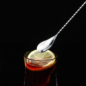 Cuchara de bar Youngtuo de acero inoxidable 304, palo agitador de doble punta con mango largo para cócteles, café, leche y té, reutilizable - Product Image 2