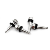 China Stainless Steel Metric Fastener Roofing Screws Hex Washer Head Self Tapping Self Drilling Tek Screws