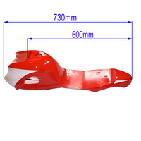 Kit de carénage en plastique avec phare 12v, pare-brise et réservoir de carburant, siège pour quad enfant 49cc, mini ATV, quad enfant 4x4