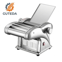 Machine à pâtes électrique compacte de comptoir, petit rouleau à pâte, coupe-nouilles et presse pour la pâte à dumplings et samosas