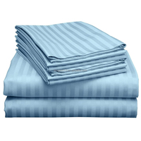 Ensemble de literie 6 pièces en coton tissé 100% coton, motif floral de luxe pour hôtel, style simple et portable, 600TC, poche profonde de 18 pouces