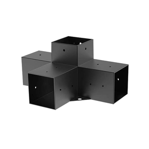 Soportes de pérgola Soporte de esquina de ángulo recto de 3 vías y 4 vías, carpintería DIY Kit de herrajes de pérgola Kit de soporte de madera elevado - Product Image 1