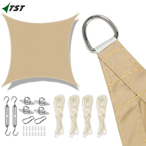 Tenda Parasole Quadrata Nera Anti-UV 5m x 6m - Product Image 1