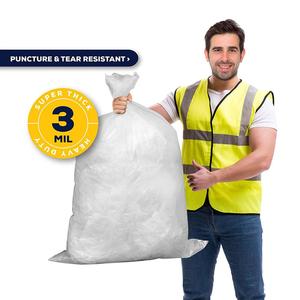 Bolsas de Basura para Contratistas, 55-60 Galones, 3.0 Mil, Transparentes, Resistentes, 37.5x56.6 Pulgadas (Paquete de 25) - Product Image 4