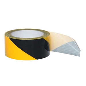Film PET et PVC rayé imperméable de couleur personnalisée à haute viscosité, ruban adhésif de sécurité pour marquage au sol, avertissement de sécurité, ruban adhésif de précaution - Product Image 3