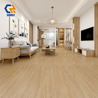 Carreaux d'intérieur modernes en imitation bois massif et porcelaine 600x1200mm 9mm mats antibactériens résistants aux acides pour murs et sols de salle de bain
