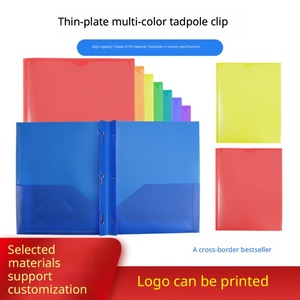 Carpeta de Archivo A4 de 2 Anillas de PP con Bolsillos Interiores, Organizador de Documentos de Plástico Colorido para Oficina, Escuela y Negocios - Product Image 5