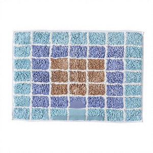 Tapis de bain ITHL en coton pur, design moderne, doux et de qualité supérieure, à motif floral, tufté, écologique, long et durable pour salle de bain - Product Image 1