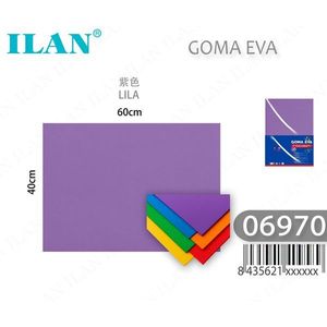 Foglio di Schiuma EVA ILAN 40x60cm Viola, Materiale per Artigianato - Product Image 1