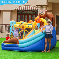 Château gonflable avec toboggan pour usage domestique, disponible aux États-Unis, pour enfants