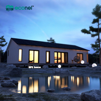 Panneau de ciment moussé écoénergétique durable, villa préfabriquée en béton, maison modulaire résidentielle permanente, hôtel préfabriqué