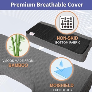 Juego de almohada de cuña con cojín para el dolor de cama de posicionamiento antideslizante con almohada auxiliar para pacientes postrados en cama que evitan las úlceras por presión - Product Image 4